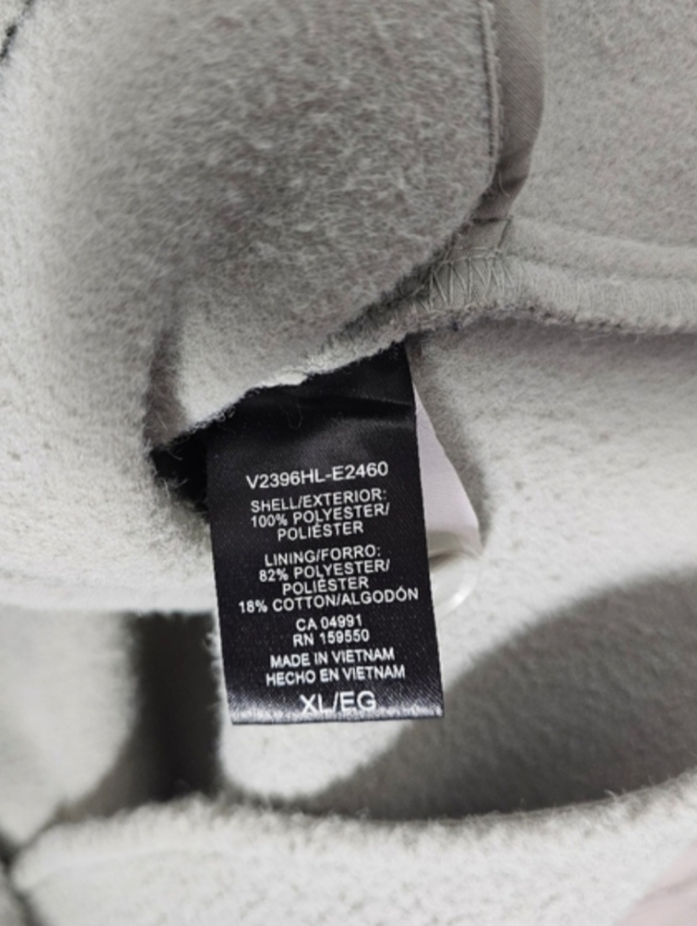 Hilary Radley Light Gray Button-Front Shacket Sz XL - Picture 9 of 10
